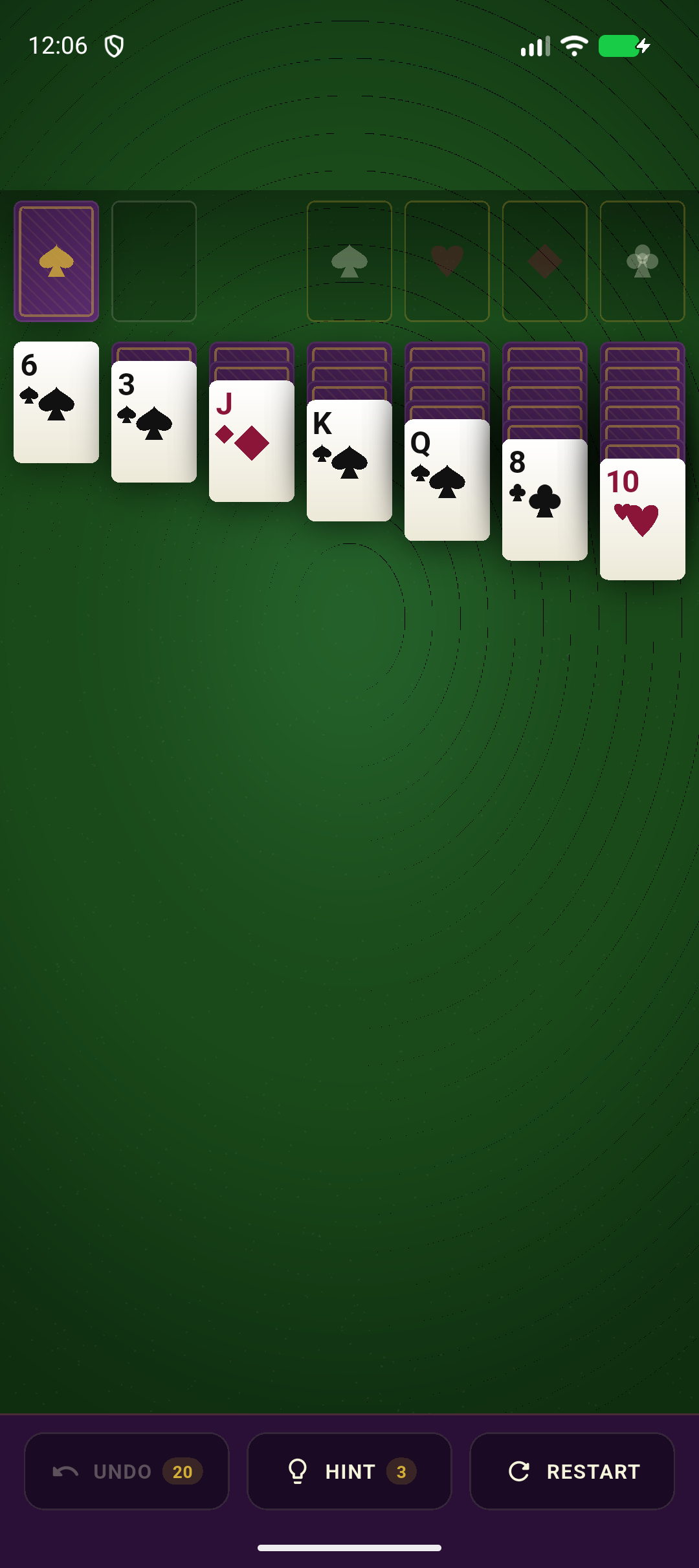 Solitaire — board