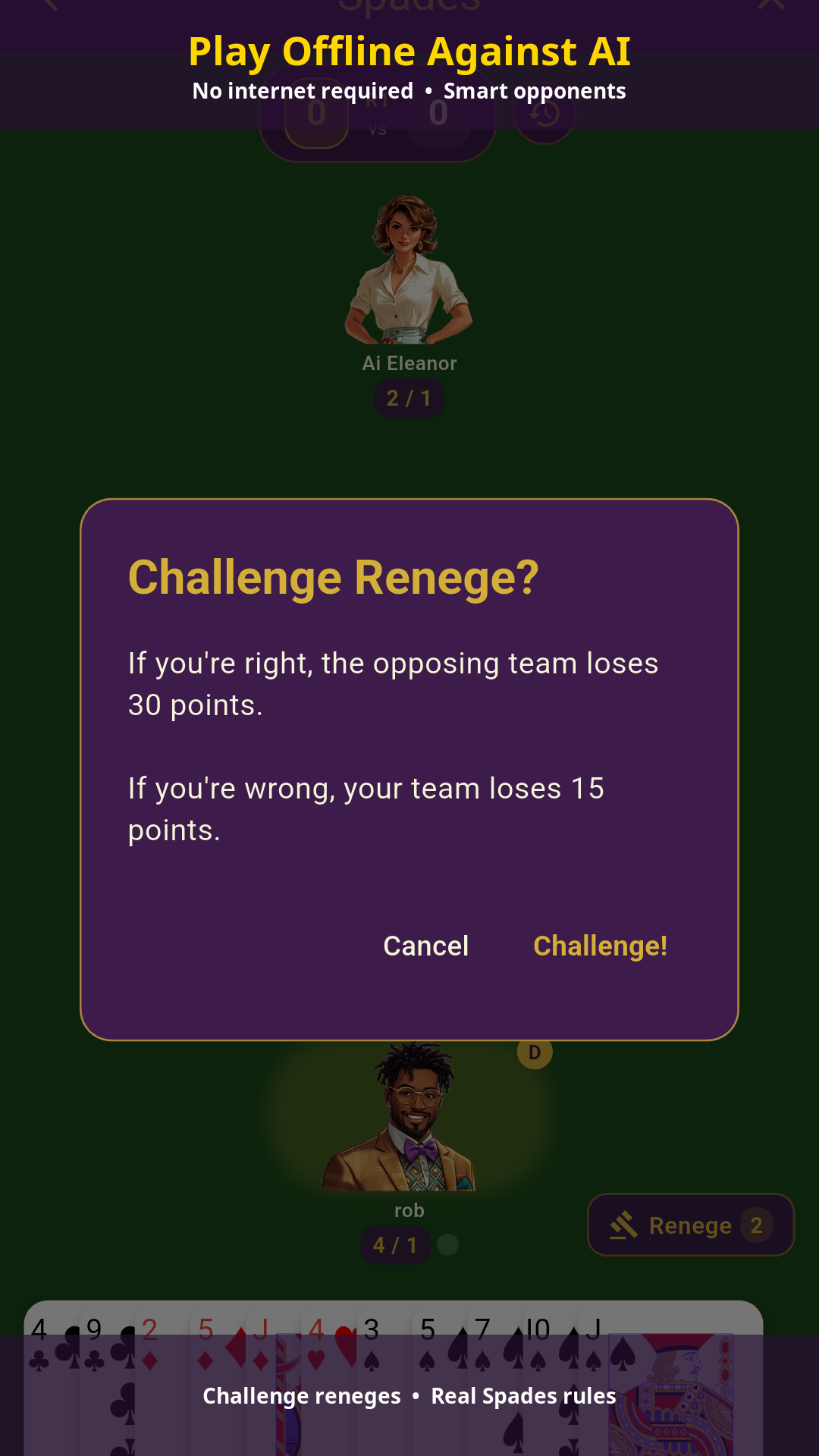 Renege Challenge